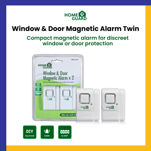 Homeguard window & Door Magnetic Alarm Twin pack (HGWDA512)